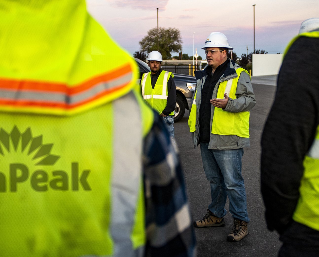 The SunPeak installation team on site, representing SunPeak’s work as a commercial solar installation company. 