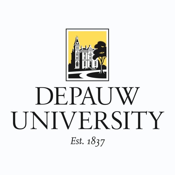 DePauw University’s rooftop solar panels, with their logo in the top right-hand corner, representing one of SunPeak’s commercial solar power projects. 