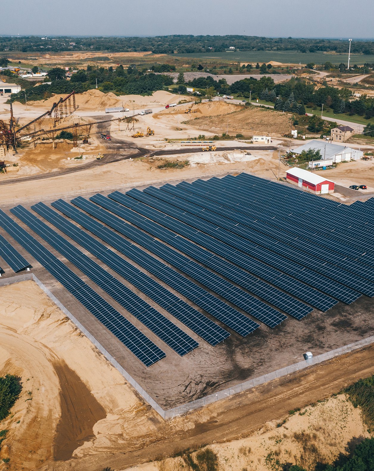 Solar project for Thelen's aggregate mining facility