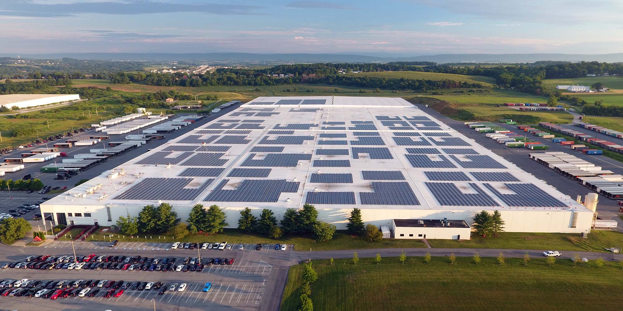 A SunPeak-installed commercial solar system on the roof of a business